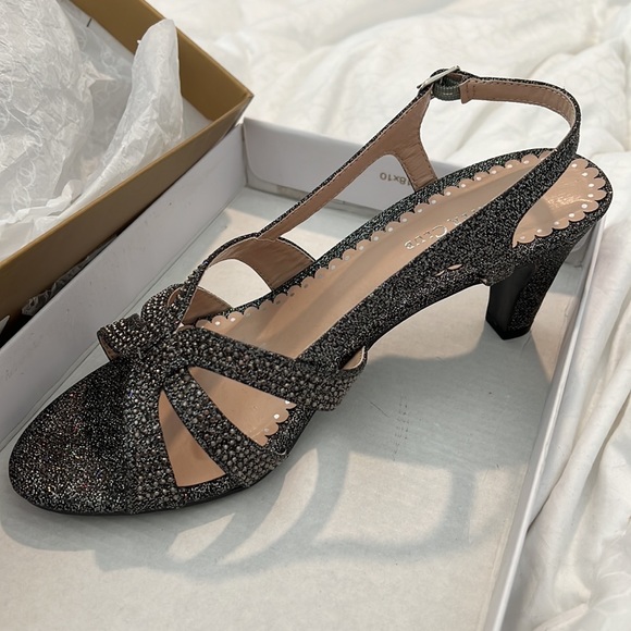 Charter Club Delilaa Fabric Open Toe Casual Slingback pewter - Picture 3 of 5